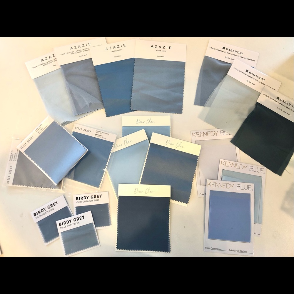 Bridesmaid swatches